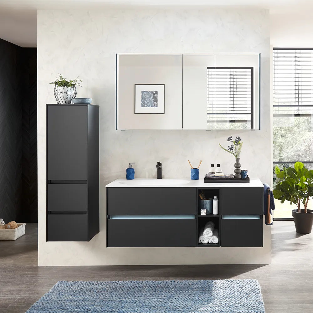 Pelipal Series 6010 Mirror Cabinet with Canopy and Side LED
