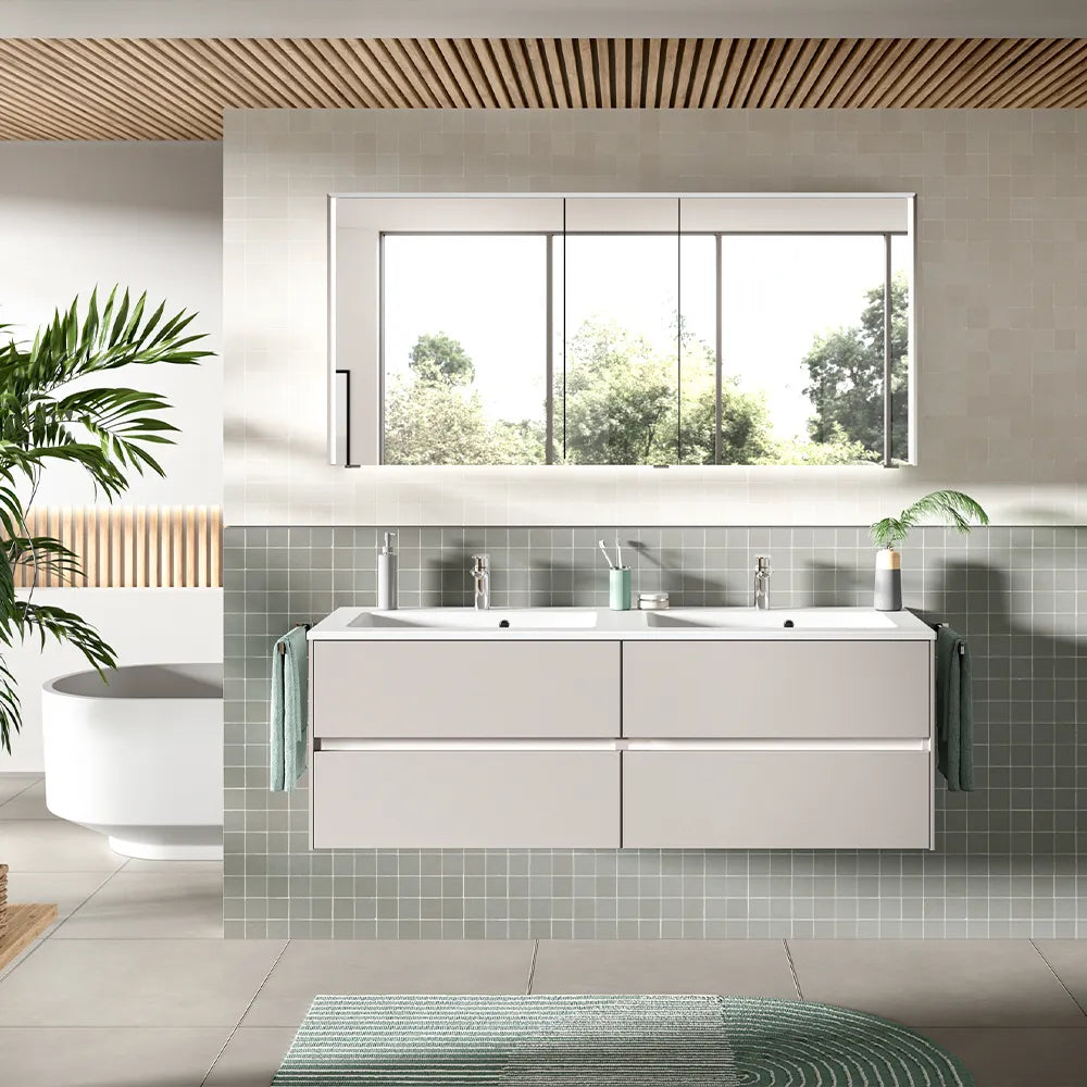 Pelipal Series 6010 Mirror Cabinet with Canopy and Side LED