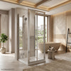 700mm x 700mm 3 Sided Bifold Square Shower Enclosure Radiant
