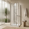 700mm x 700mm 3 Sided Bifold Square Shower Enclosure Radiant