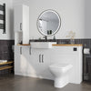 Oliver 1700 Matt White Shaker Fitted Furniture Combination with Tall Boy