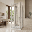 760mm x 760mm 3 Sided Bifold Square Shower Enclosure Radiant