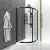 900mm x 900mm Semi Frameless Quadrant Odessa