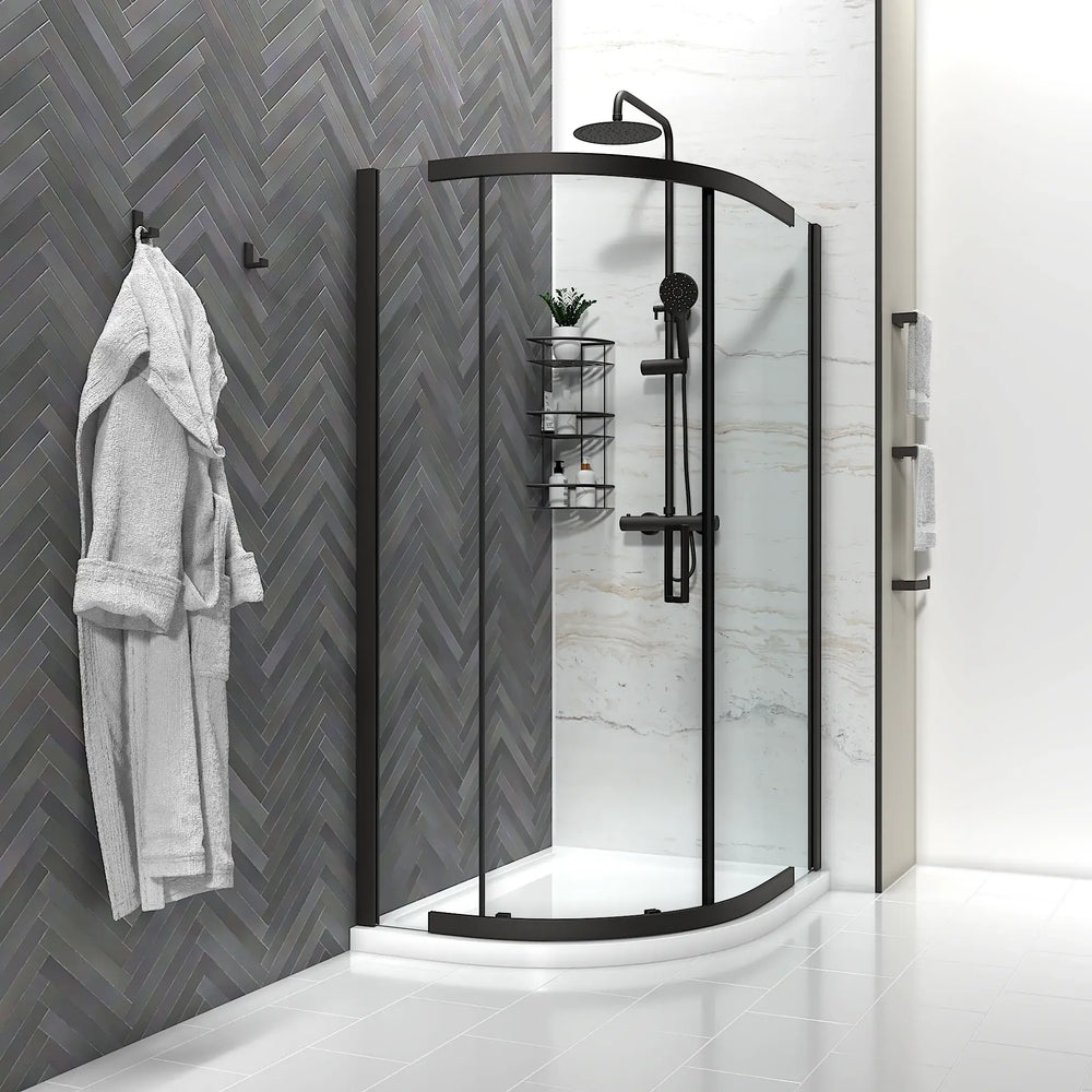 900mm x 900mm Semi Frameless Quadrant Odessa