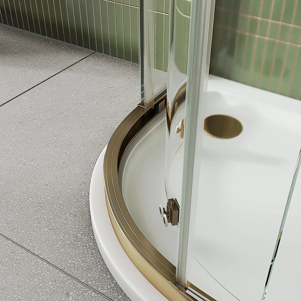 900mm x 900mm Semi Frameless Quadrant Odessa