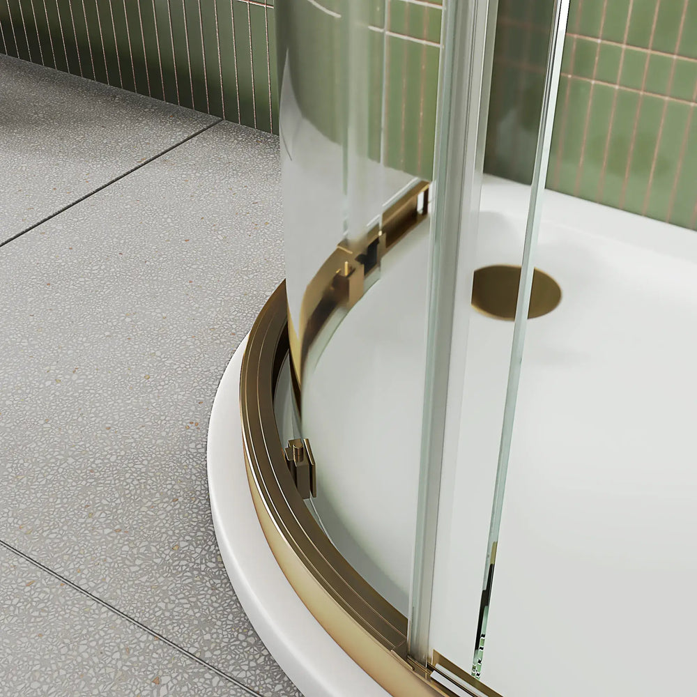 900mm x 900mm Semi Frameless Quadrant Odessa