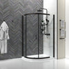 900mm x 900mm Semi Frameless Quadrant Odessa