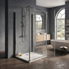 800mm x 800mm 3 Sided Pivot Square Shower Enclosure Radiant