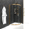 900mm x 900mm Semi Frameless Quadrant Odessa