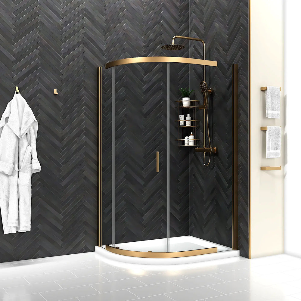 900mm x 900mm Semi Frameless Quadrant Odessa