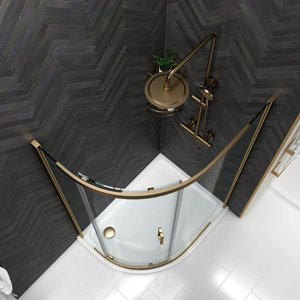 900mm x 900mm Semi Frameless Quadrant Odessa