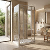 900mm x 800mm 3 Sided Bifold Rectangle Shower Enclosure Radiant