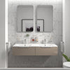 Jivana Gold 1200mm Twin Sink Wall Hung Basin Unit with Drawers
