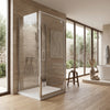 900mm x 800mm 3 Sided Pivot Rectangle Shower Enclosure Radiant