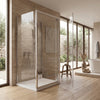 900mm x 800mm 3 Sided Pivot Rectangle Shower Enclosure Radiant