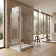 900mm x 800mm 3 Sided Pivot Rectangle Shower Enclosure Radiant