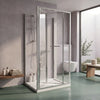 900mm x 700mm 3 Sided Bifold Rectangle Shower Enclosure Radiant