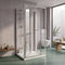 900mm x 700mm 3 Sided Bifold Rectangle Shower Enclosure Radiant