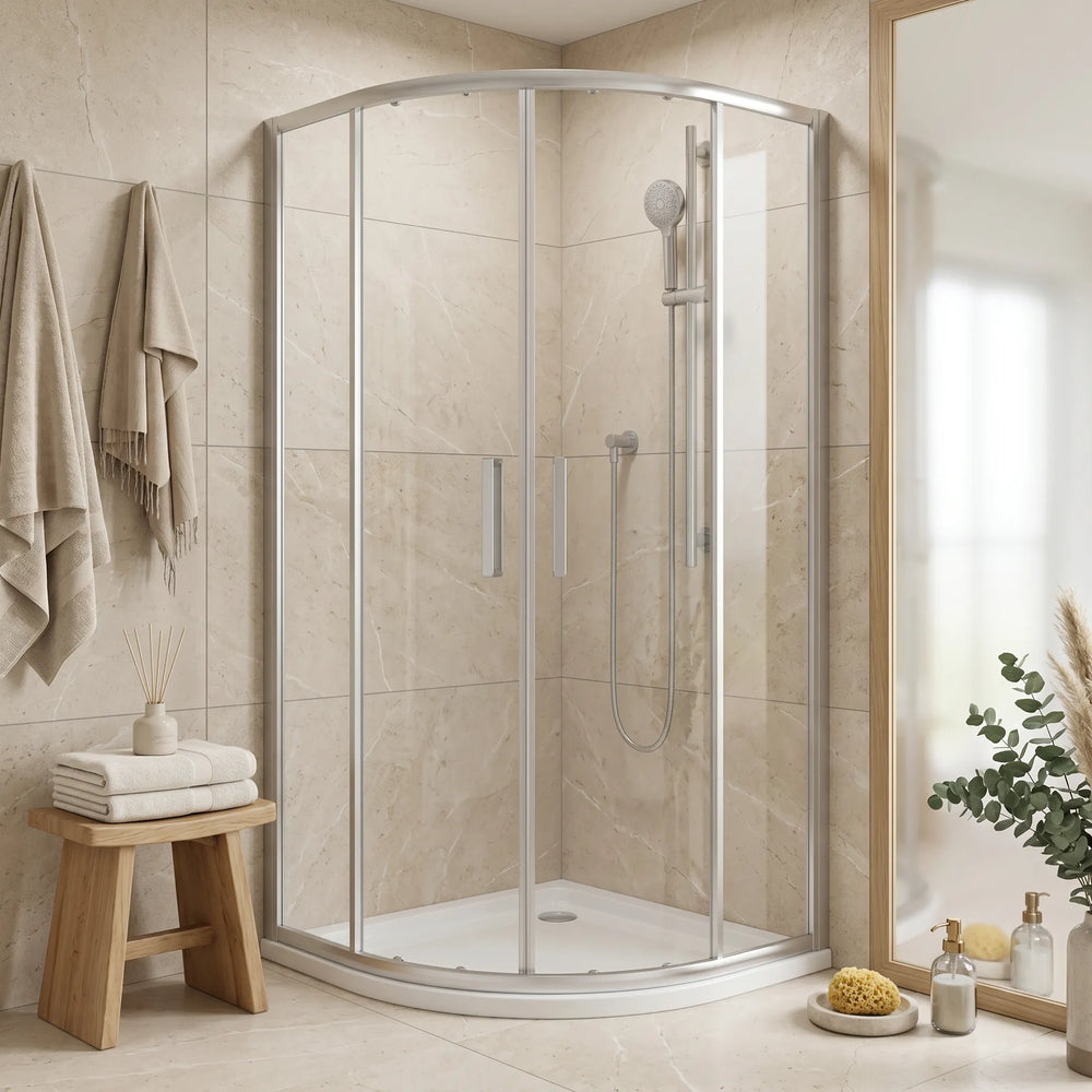 900mm x 900mm Standard Height 2 Door Quadrant Radiant