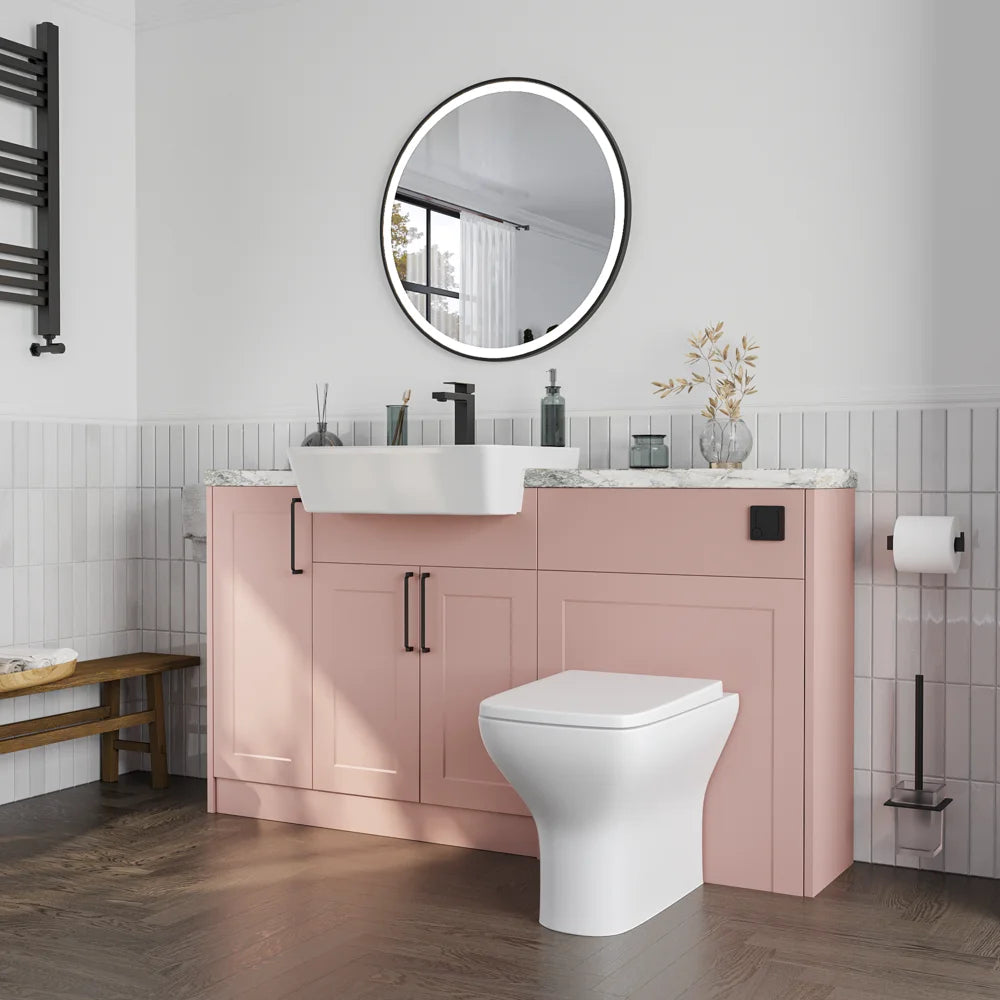 Oliver Pink Shaker Fitted Furniture Combination