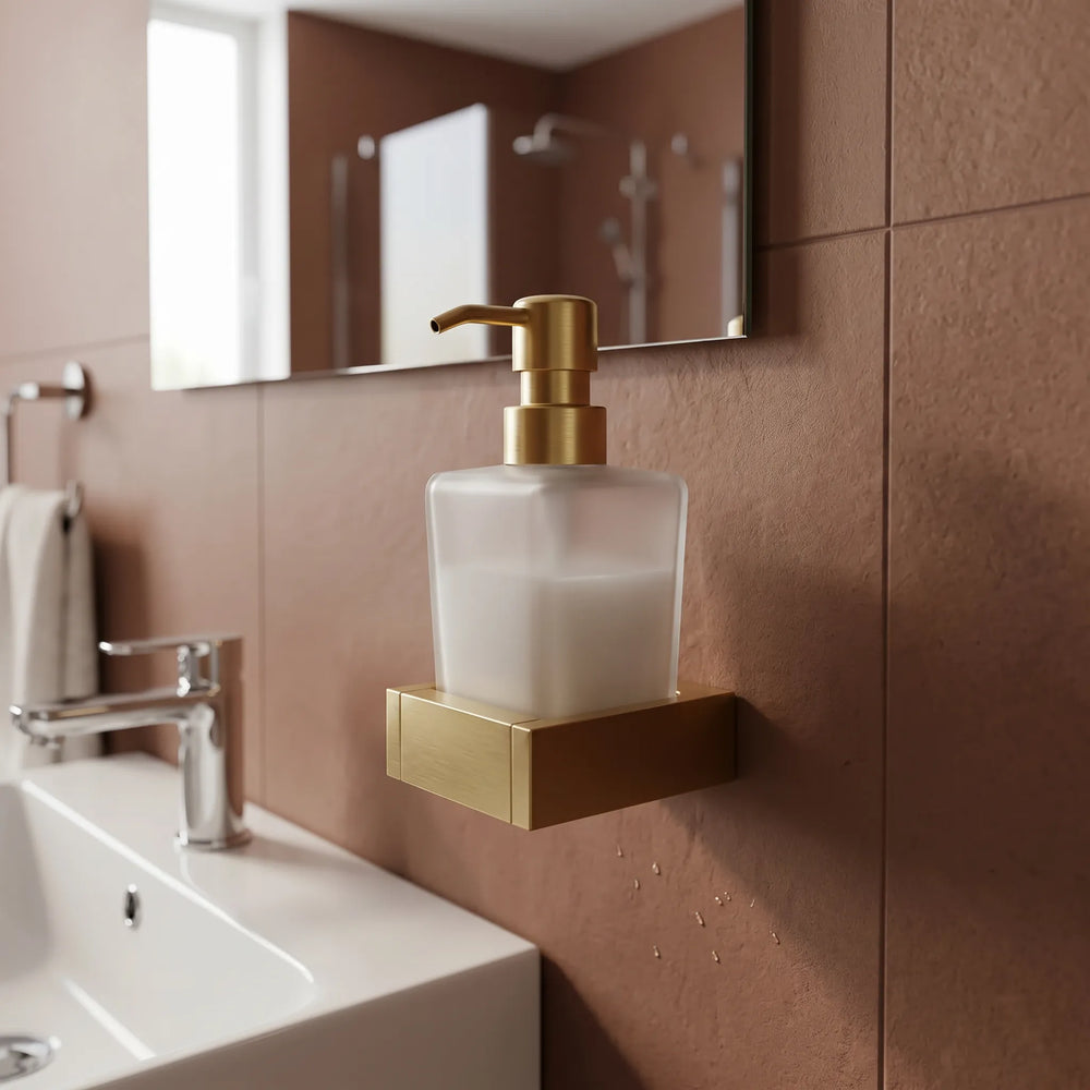 Frosted Glass Soap Dispenser Slade