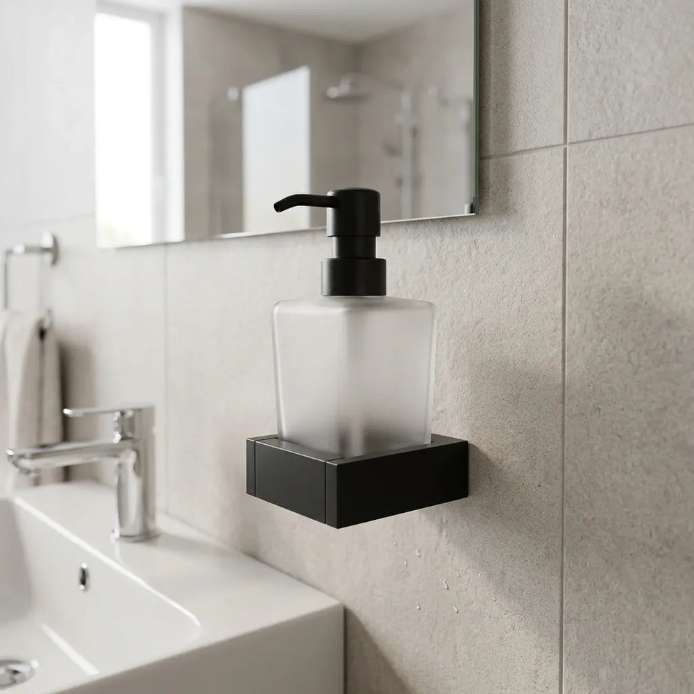 Frosted Glass Soap Dispenser Slade