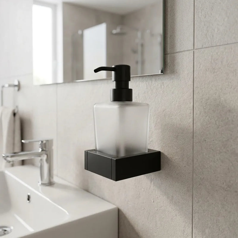 Frosted Glass Soap Dispenser Slade