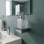 Frosted Glass Soap Dispenser Slade