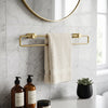 Towel Ring Large Round Brushed Brass Arrow