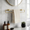 Towel Ring Large Round Brushed Brass Arrow
