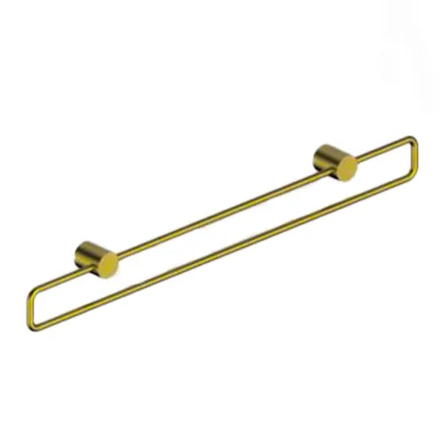 Towel Ring Large Round Brushed Brass Arrow