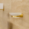 Soap Dish Round Brushed Brass Arrow