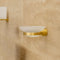 Soap Dish Round Brushed Brass Arrow