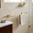 Towel Ring Large Square Brushed Brass Lima
