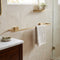 Towel Ring Large Square Brushed Brass Lima