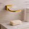 Soap Dish Square Brushed Brass Lima