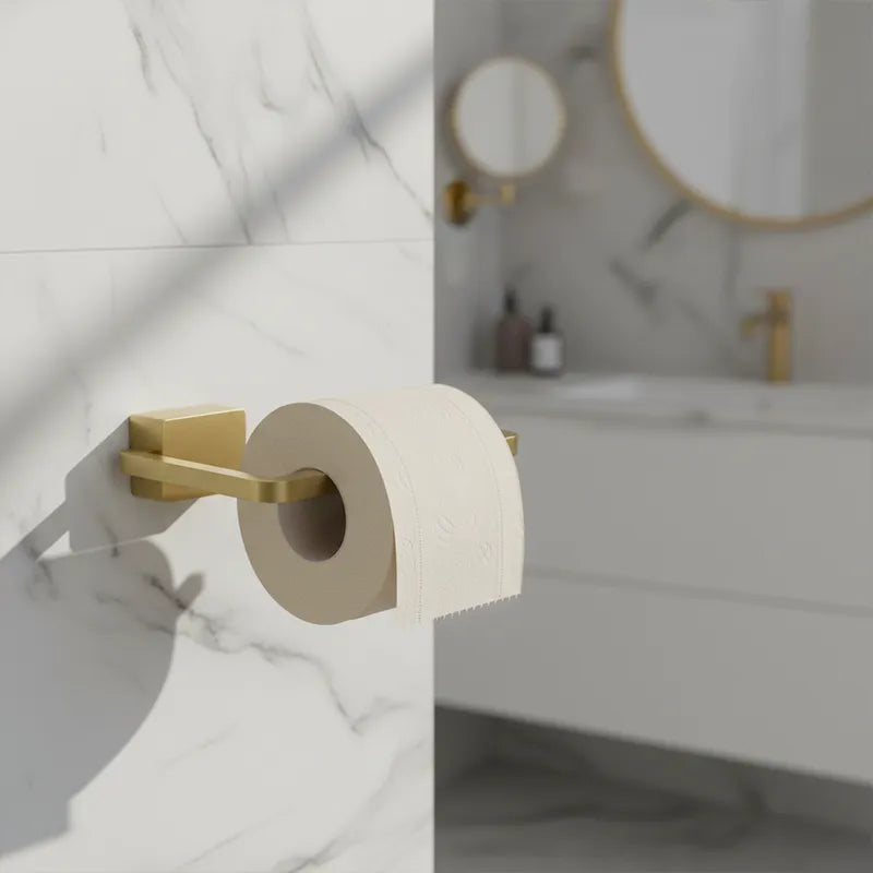 Roll Holder Brushed Brass Lima