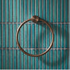Fluted Brushed Bronze Towel Ring