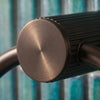 Fluted Brushed Bronze Towel Ring