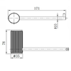 Fluted Brushed Bronze Toilet Roll Holder