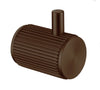 Fluted Brushed Bronze Robe Hook