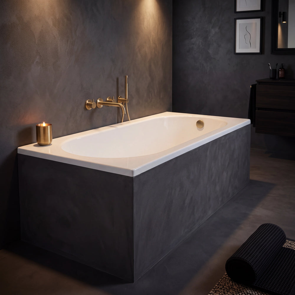 1700mm Single Ended Bath Mercury