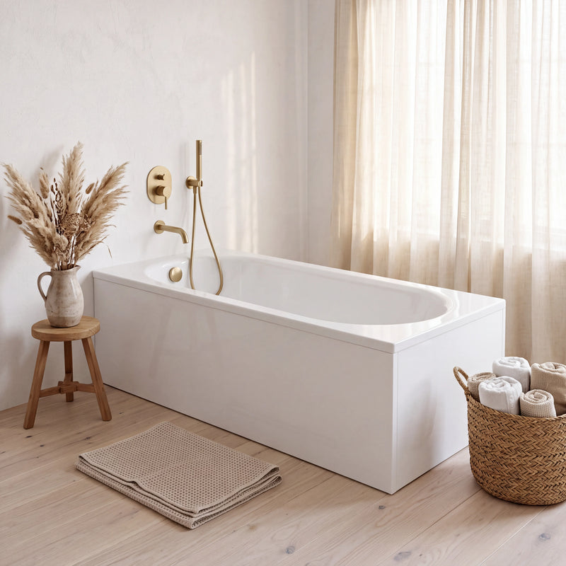 1600mm Single Ended Bath Mercury