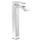 Sidaw tall basin mixer tap in chrome, no waste, elevated design for countertop basins with modern lever