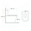 Alessio Black Close-Coupled Toilet