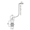 Basin Plug Chain Chrome