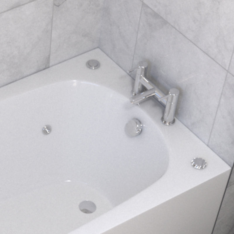 1400 x 700mm Petite 6 Jet Whirlpool Single Ended Bath