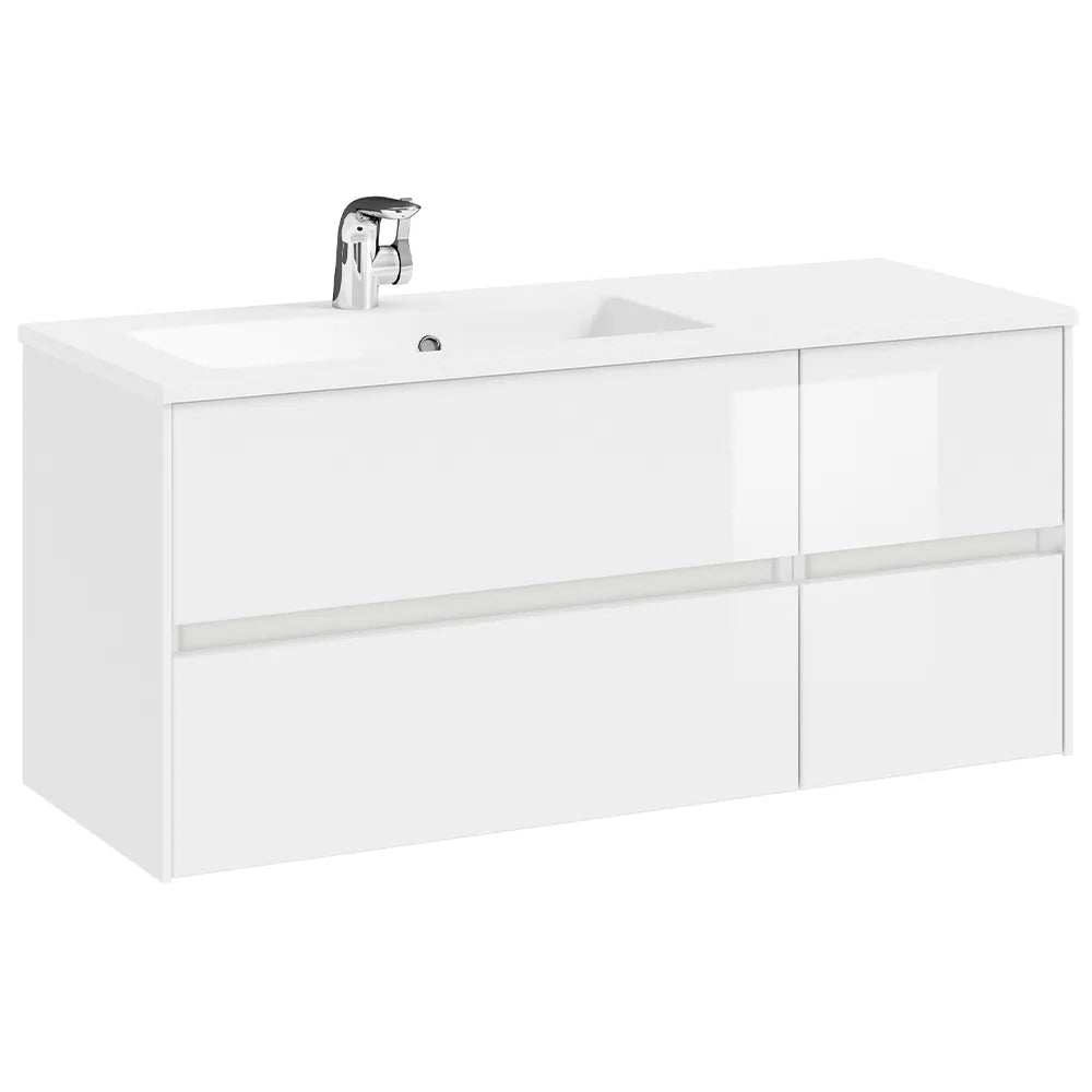 Pelipal Series 6010 1125mm Handleless Vanity Unit (optional LED lighting)