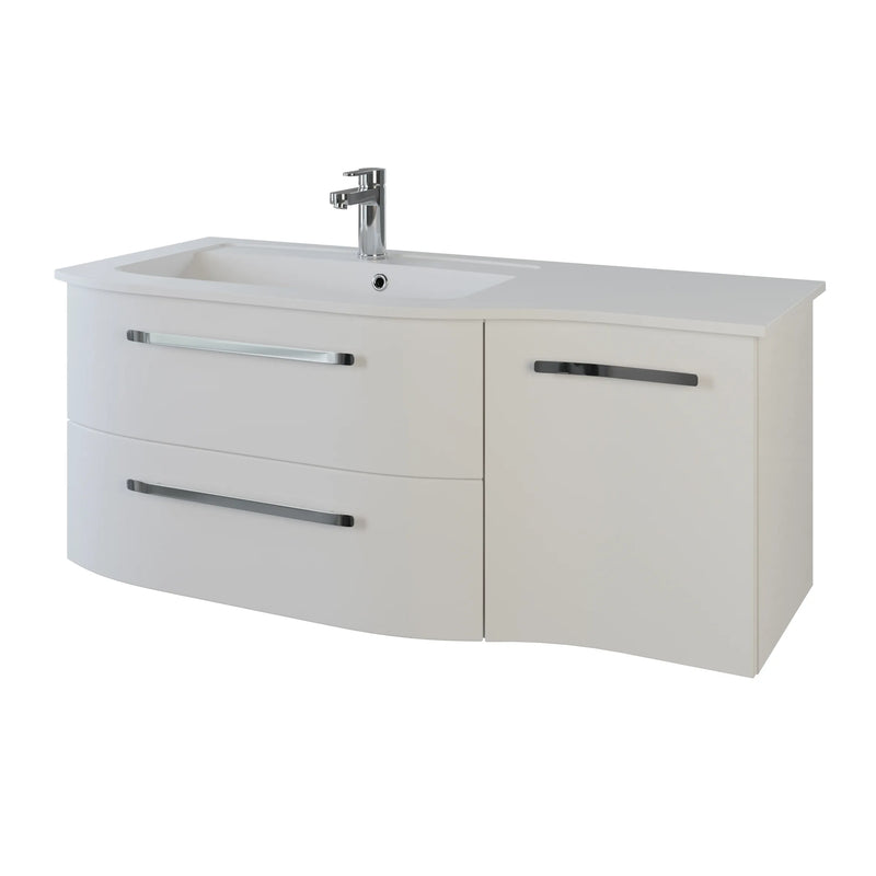 Pelipal Contea 1207mm Vanity Unit With Chrome Handle (optional LED Lighting)