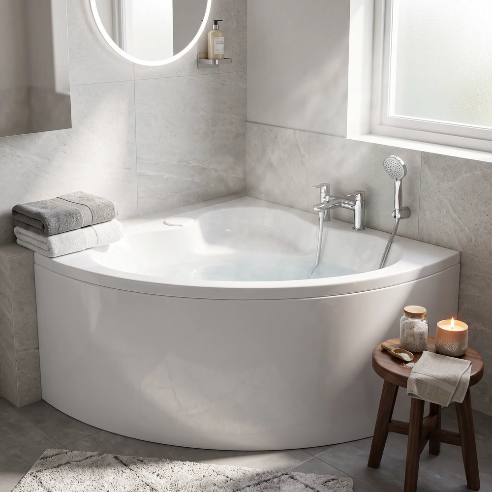 1050mm Corner Bath Panel 5mm Rio